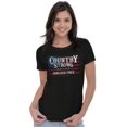 thumbnail image 4 of Country Strong Forever Free American Womens Slim Fit Graphic Tee Brisco Brands L, 4 of 5