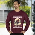 thumbnail image 3 of Christmas Sweatshirt, Howdy Santa Cowboy Riding Horse Christmas Sweatshirt, Western Ugly Sweater, Rustic Crewneck for Parties & Gifts, 3 of 5