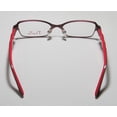 thumbnail image 5 of NEW THALIA PALMA WOMENS/LADIES DESIGNER FULL-RIM BURGUNDY / CORAL FABULOUS DESIGNER CONTEMPORARY FRAME DEMO LENSES 48-15-130 FLEXIBLE HINGES EYEGLASSES/EYEWEAR, 5 of 8