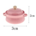 thumbnail image 4 of Cacerolas en miniatura Suministros para casa de Utensilios de cocina Horno para sopa 1:12 Rosa perfke maceta de sopa en miniatura, 4 of 8