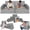 Light Gray + Foam + Foam, variant on 10 PCS Modular Kids Play Couch, DIY Convertible Foam Play Sofa, Multifunctional Floor Cushion, Creative Imaginative Play Fort Furniture for Boys Girls Playroom Bedroom