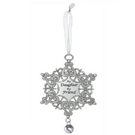 My Daughter My Friend Snowflake Christmas Tree Ornament - By