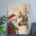 thumbnail image 5 of Printable Christmas Wall Art, Santa and Reindeer Poster, One Sheet Wall Size 24''x36'' -Gategoo, 5 of 5