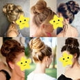 thumbnail image 7 of Youloveit Women Updo Ponytail Hair Extensions Hair Bun, Elastic Donut Hair Bag Curly Chignon Bun Hair Extensions Chignon-Scrunchies for Ladies Chignon Hairpieces, 7 of 7