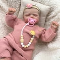 Sleeping Reborn Baby Dolls Zero Pam 18 Inch Lifelike Baby Doll Silicone
