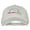 White, variant on Maryland with Map Outline Embroidered Washed Cotton Twill Cap - White OSFM