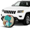 thumbnail image 2 of Kll Cool Dino Playing Skateboard Tire Cover,Universal Wheel Tire Cover For Trailer, Rv, Suv, Truck,Camper And Many Vehicle,(15 Inch), 2 of 7