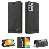 Wallet Cover for Samsung A52 Case, Credit Card Slot Stand Slim Premium PU Leather & Soft TPU Back Shockproof Flip Folio Book Magnetic Cover For Samsung Galaxy A52 5G/4G,Black