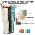 thumbnail image 7 of 30oz Pioneer Floral Pattern Tumblers Stainless Steel Tumbler with Lid and Straw,Vacuum Insulated Double Wall Travel Tumbler Cups Mug with Cleaning Brush for Coffee,Tea, 7 of 7