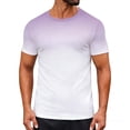 thumbnail image 2 of Ceisia Men's Slim Fit Gradient Print Crew Neck T-Shirts, Breathable Stretch Casual Sports Tops (Multi-Color Options) Gifts, 2 of 9