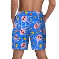 thumbnail image 2 of Lsque Mens Swim Trunks Tropical Jellyfishes Pattern - Bathing Suit Compression Liner - Beach Swim Shorts Swimwear - (S-3XL) - Stretch Quick Dry -Small, 2 of 9