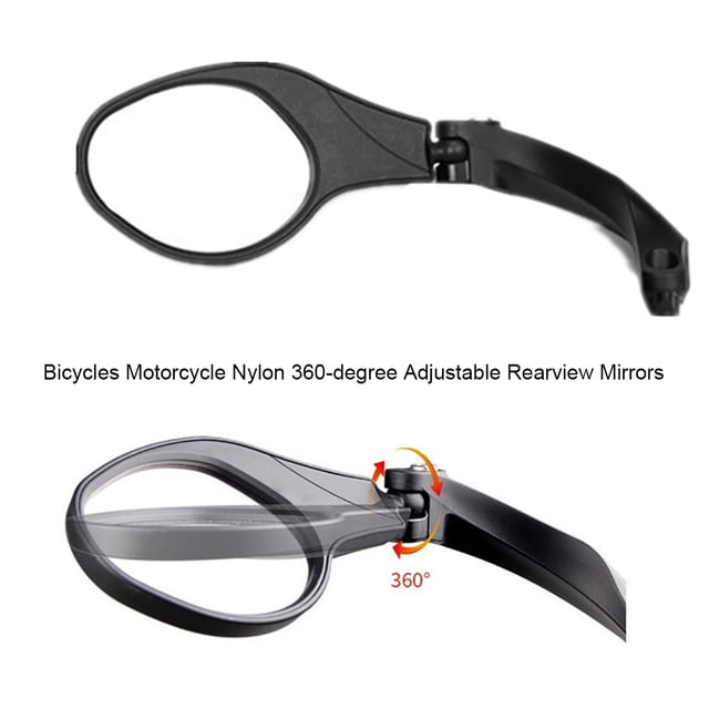 Ruiboury Bike Handlebar Mirror Replacement Bicycles Adjustable Rearview Mirrors Square Right 1Set