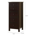 thumbnail image 5 of Furniture of America Ella 5-Drawer Wood Espresso Accent Chest, 5 of 8