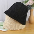 thumbnail image 3 of CoCopeaunts Knit Beanie Winter Hat Thermal Thick Fleece Snow Solid Color Bucket Hat for Men and Women Keep Warm Autumn Winter, 3 of 8