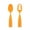 Orange, variant on Baby Complementary Spoon Infant Puree Rice Paste Spoon Dual Purpose Spoon Set