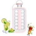 thumbnail image 1 of Moldes para cubitos de hielo 2 en 1 Bandejas portátiles para cubitos de hielo Hervidor para hacer bolas de hielo Rosa - Aespa Feliz Sencillez, 1 of 5