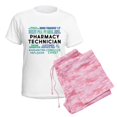 thumbnail image 6 of CafePress - Pharmacy Technician Word Cl Women's Light Pajamas - Women's Short Sleeve Print T-Shirt and Pants Light Cotton Pajama Set, 6 of 7