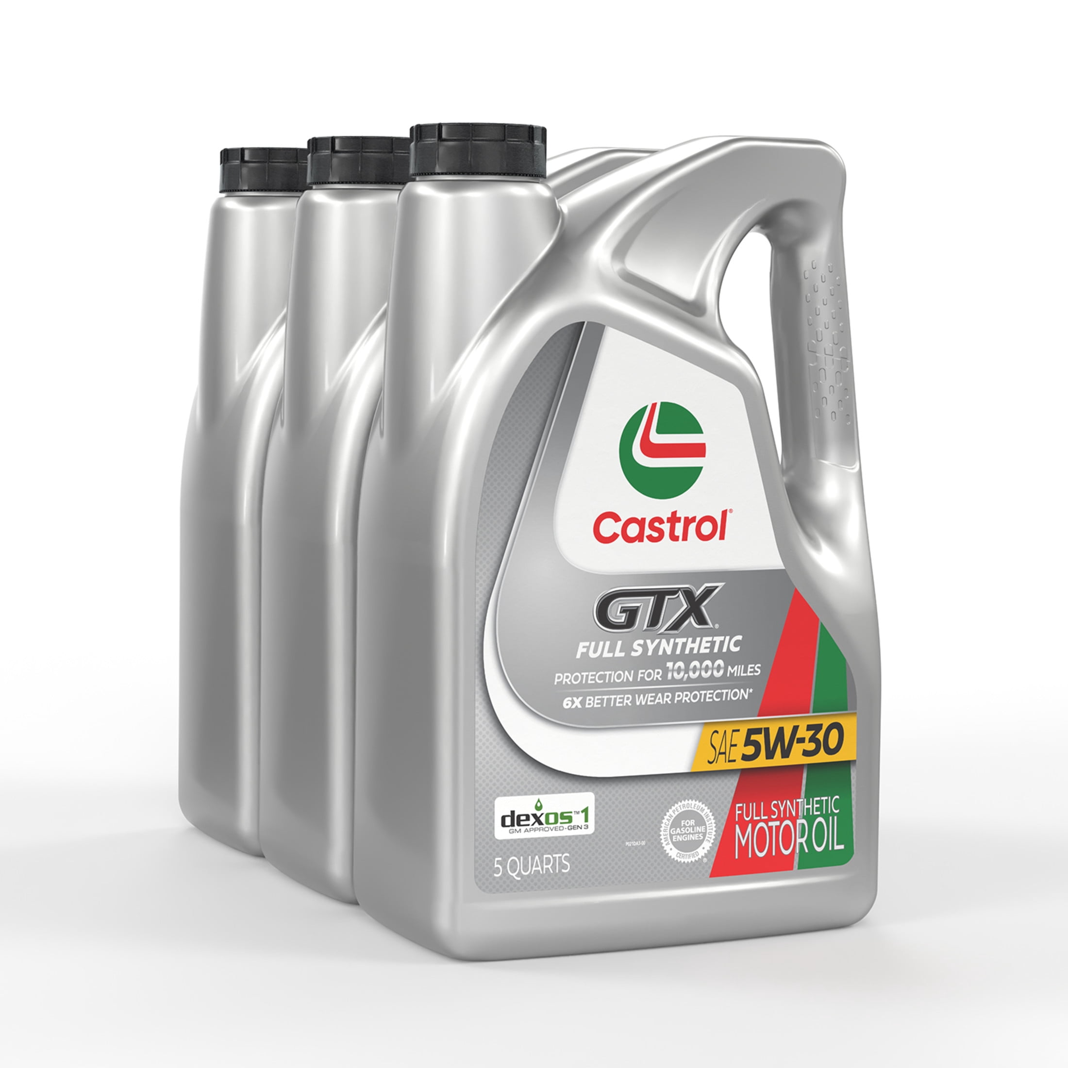 Castrol GTX Full Synthetic 5W-30 Motor Oil, 5 Quarts
