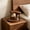 #076-Brown*A, variant on Kieccall Wooden Round Desktop Storage Rack Multi Layer Cosmetic Organizer for Vanity Gift