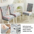 thumbnail image 5 of Rustic Butterfly Bloom Botanical Floral Dining Chair Covers Set of 4 Washable Polyester Stretch Slipcovers Removable Protector for Summer Home Decor, 5 of 7