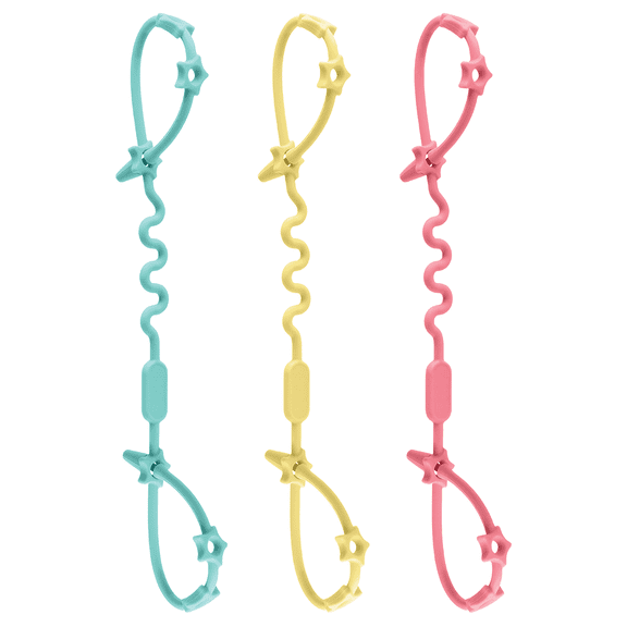 Lulyboo Silicone Multi-Use Straps – 3-Pack