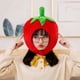 thumbnail image 1 of Cute Strawberry Headgear Almohada para dormir ajustable Juguete Muñeco de peluche Sombrero Cubierta de cabeza suave Sombrero para Halloween Cumpleaños Colco Sombrero de fiesta, 1 of 7