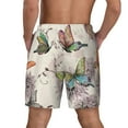 thumbnail image 4 of Uemuo Flying Butterflies-1 Pattern Mens Swim Trunks Quick Dry Board Shorts with Mesh Lining, Stretch Beach Shorts Quick Dry No-Chafing Board Shorts-Large, 4 of 9