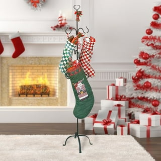 Best Choice Products 3ft Christmas Stocking Stand, Hanging Holiday Decor Display w/ Name Tags, Chalk Marker