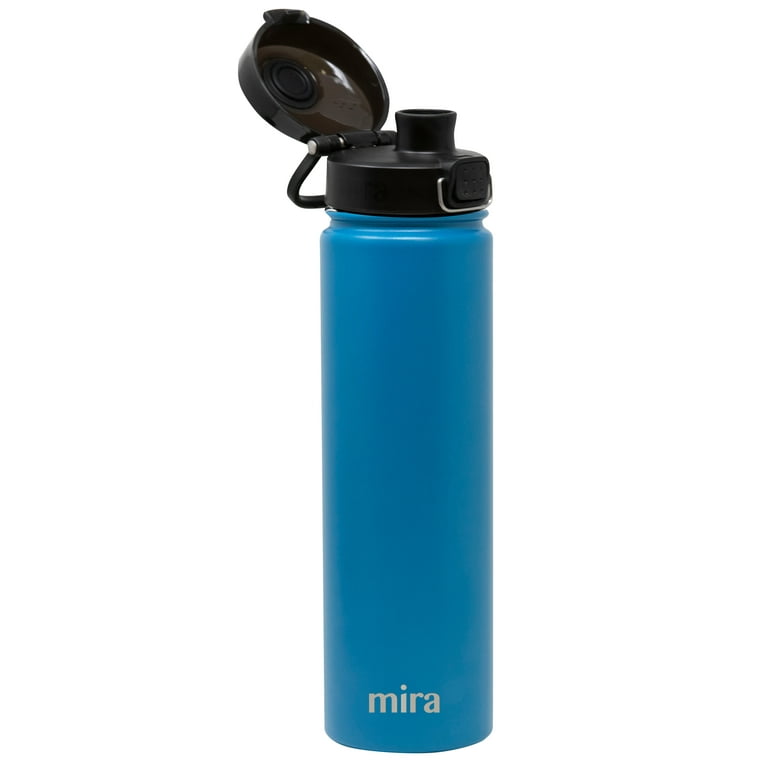 MIRA 15oz Insulated Kids Water Bottle with Straw, One Touch Lid