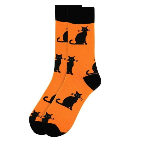 Halloween Black Cat Socks for Men