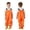 ZC Orange, variant on RTKFRFLM Kids Professional Rain Bibs Waterproof Breathable One-Piece Rain Suit Green 140/XXL