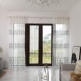 thumbnail image 3 of Cortina de poliéster para ventana, cenefas de gasa para decoración de dormitorio y sala de estar (azul), 3 of 8