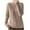Brown, variant on Womens Cable Knit Sweaters Oversized Mock Neck Long Sleeve Tops Fall Casual Loose Solid Color Pullover Shirts (Beige L)