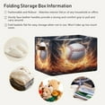 thumbnail image 5 of Baseball Water Fire Foldable Storage Basket for Shelves, Collapsible Sturdy Storage Bin with Handles, Canvas Storage Cube for Organizing Closet 2PC Home Decor, 5 of 7