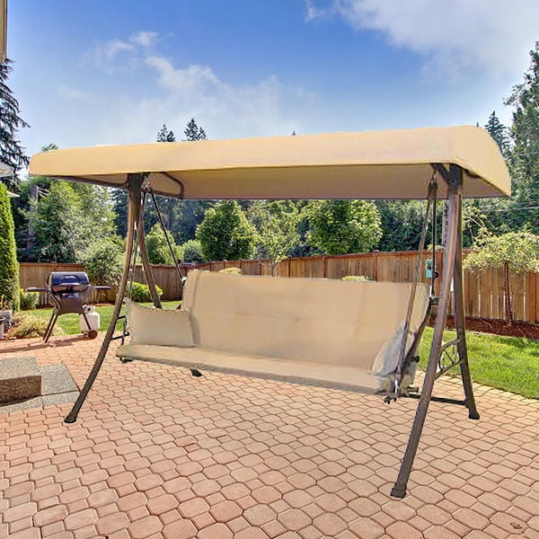 Garden Winds Replacement Canopy Top For Callimont Swing Beige Cover Only Metal Frame Not Included Com - Costco Patio Swing Parts