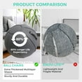 thumbnail image 4 of Enovi 65 cm Non Slip Inflatable Exercise Ball Chair for Home Office, Grey, 4 of 6