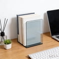 thumbnail image 4 of Bookends, Book Stand, Desktop Organizer, Clear Acrylic Book Holder for Desk Shelf, Modern Sturdy Design, 4 of 6