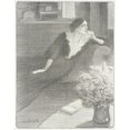 thumbnail image 3 of Théophile Alexandre Steinlen 15x18 Black Modern Framed Museum Art Print Titled - Women's Songs (1897), 3 of 5
