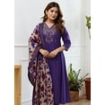 thumbnail image 2 of KLOSIA Women Embroidery Straight Kurta and Pant Set with Dupataa - Indian Ethnic Traditional Wear Kurta Set, 2 of 6