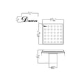 thumbnail image 2 of Dawn LMI050504 Mississippi River Series Square Shower Drain 5"L Polished Satin, 2 of 2