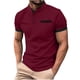 thumbnail image 2 of Playera Elvqul Hombre Liso Vino Manga Corta Playa Cuello Mao Botones Algodón, 2 of 6