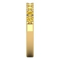 thumbnail image 4 of 0.63 ctw Wedding Band for Women - 14K Yellow Gold Simulated Yellow Diamond Stackable Eternity Ring, 4 of 6