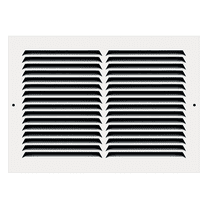 12" x 8" TruAire White Steel Wall Return Air Grille