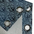 thumbnail image 4 of Ambesonne Victorian Grommet Curtain, Blue Ornate Flourish, 50" x 120", Dark Blue and Pale Blue, 4 of 6