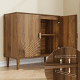 thumbnail image 6 of Algherohein Accent Cabinet with Storage, Bathroom Storage Organizer Sideboard Cabinets,TV Stand Coffee Bar for Living Room,Walnut, 6 of 6