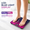 thumbnail image 6 of Ktaxon Bathroom Weight Scale, Highly Accurate Digital Bathroom Body Scale, Measures Weight up to 180kg/396 lbs., Purple Gradient, 6 of 14