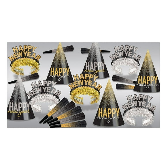Silver & Gold Midnight Burst Asst for 10 0 Pack of 1