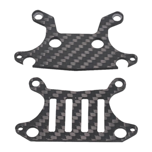 Soporte de amortiguador delantero y trasero, piezas de repuesto, modificación, fácil instalación, fibra de carbono, modelos de coches teledirigidos.