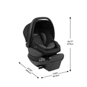Evenflo Omni Ultra Travel System with Revolve180 LiteMax NXT Rotating Infant Car Seat, Caviar Black