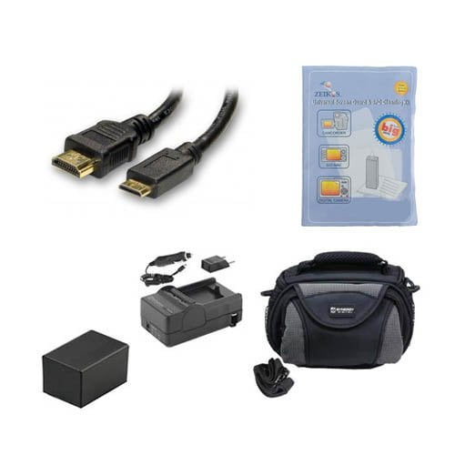 ZELCKSG Care & Cleaning PTBP727 Battery KSD4GB Memory Card Canon VIXIA HF M500 Camcorder Accessory Kit Includes